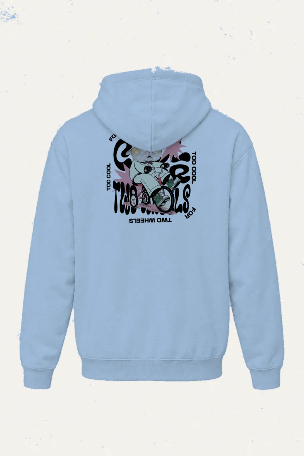 "Too Cool Two Wheels" Heavy Blend Unisex Pullover Hoodie | Gildan 18500