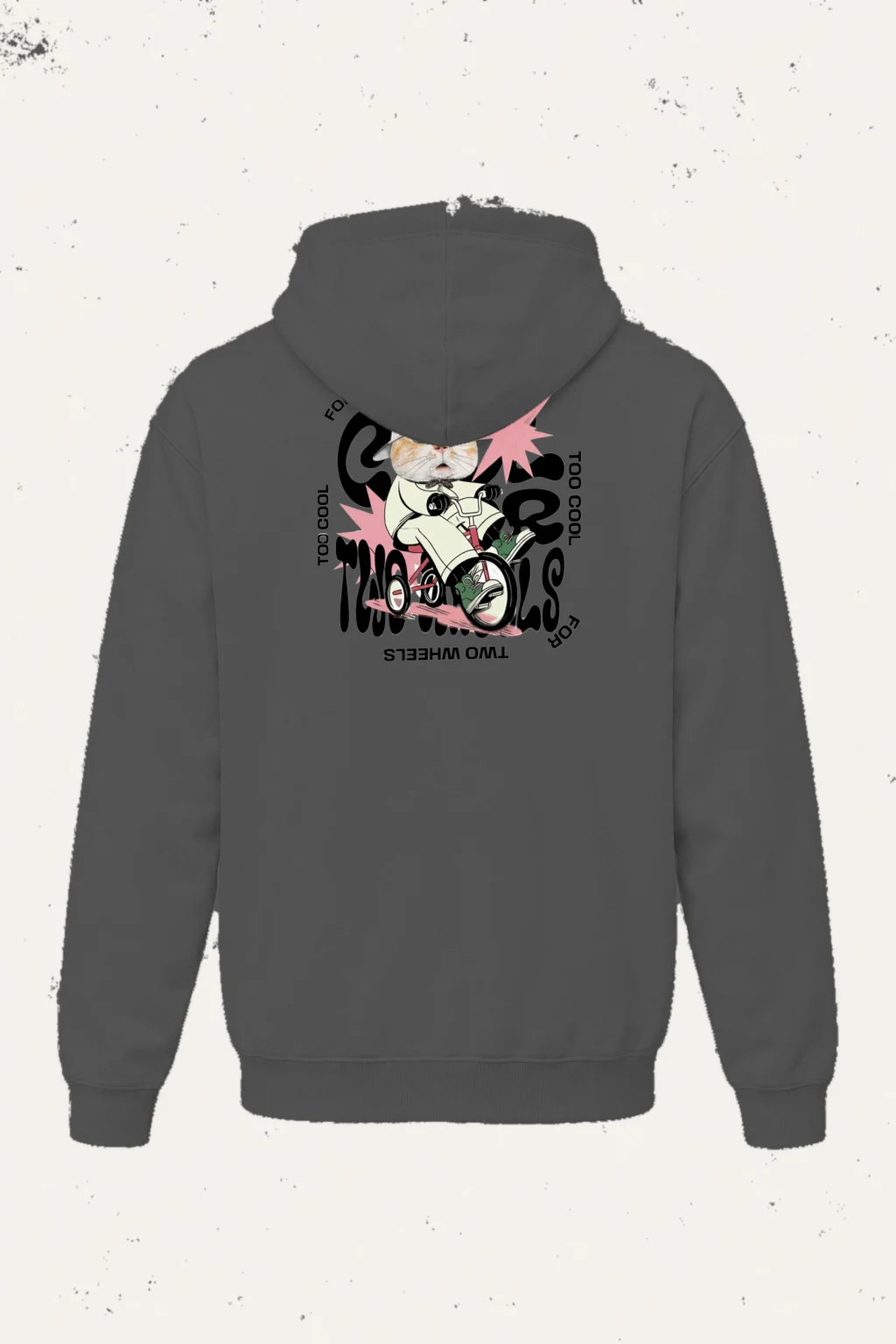 "Too Cool Two Wheels" Heavy Blend Unisex Pullover Hoodie | Gildan 18500