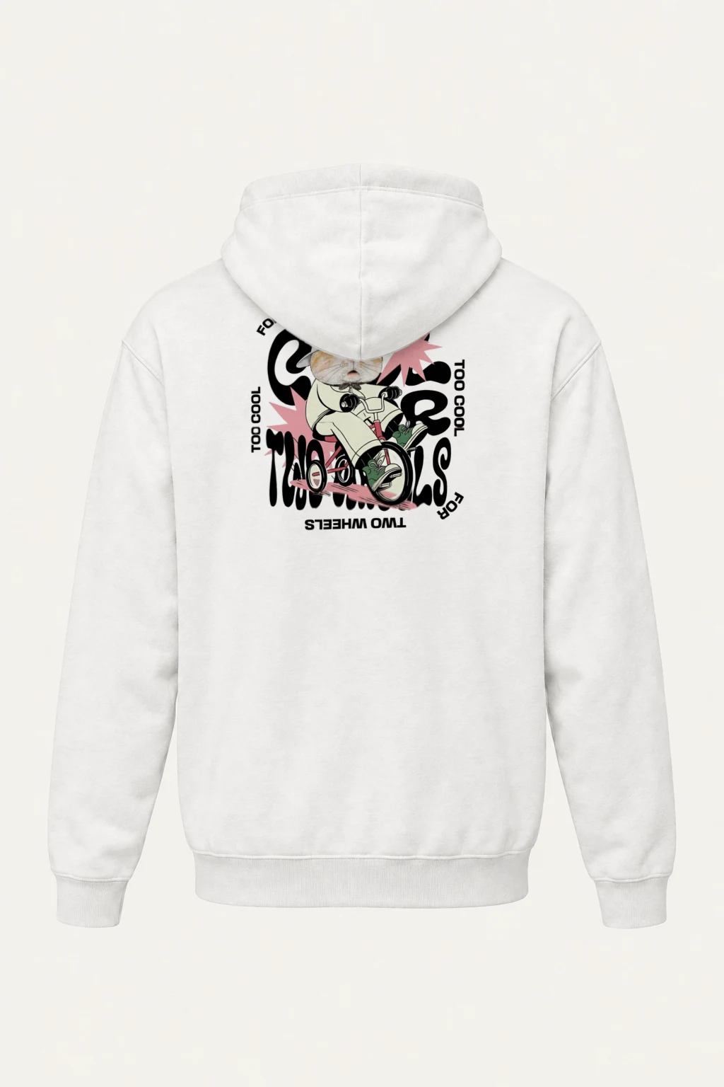 "Too Cool Two Wheels" Heavy Blend Unisex Pullover Hoodie | Gildan 18500