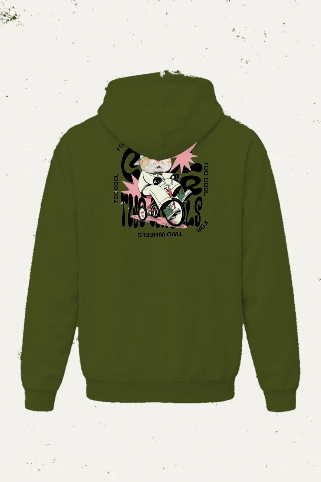 "Too Cool Two Wheels" Heavy Blend Unisex Pullover Hoodie | Gildan 18500