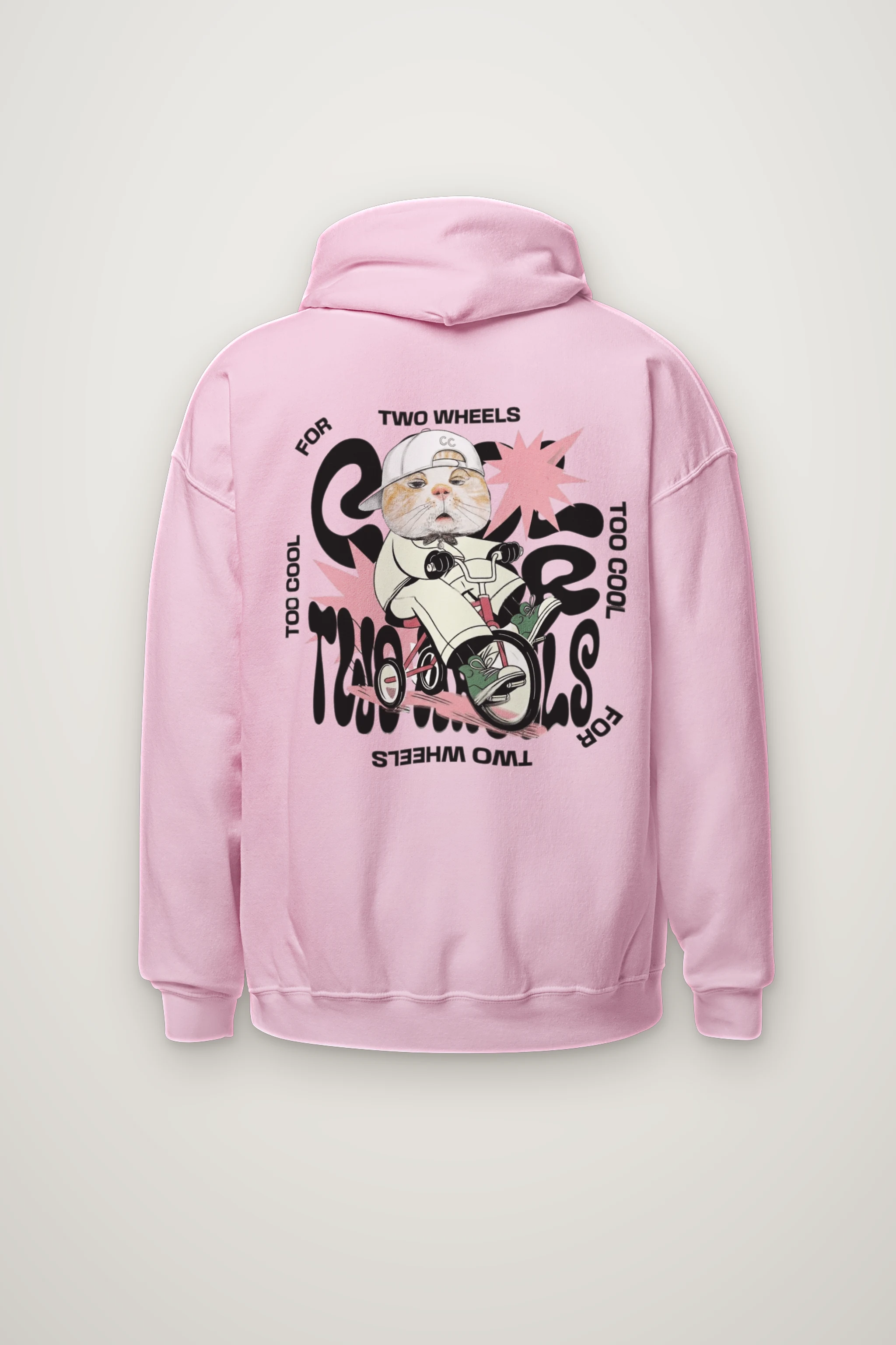 "Too Cool Two Wheels" Heavy Blend Unisex Pullover Hoodie