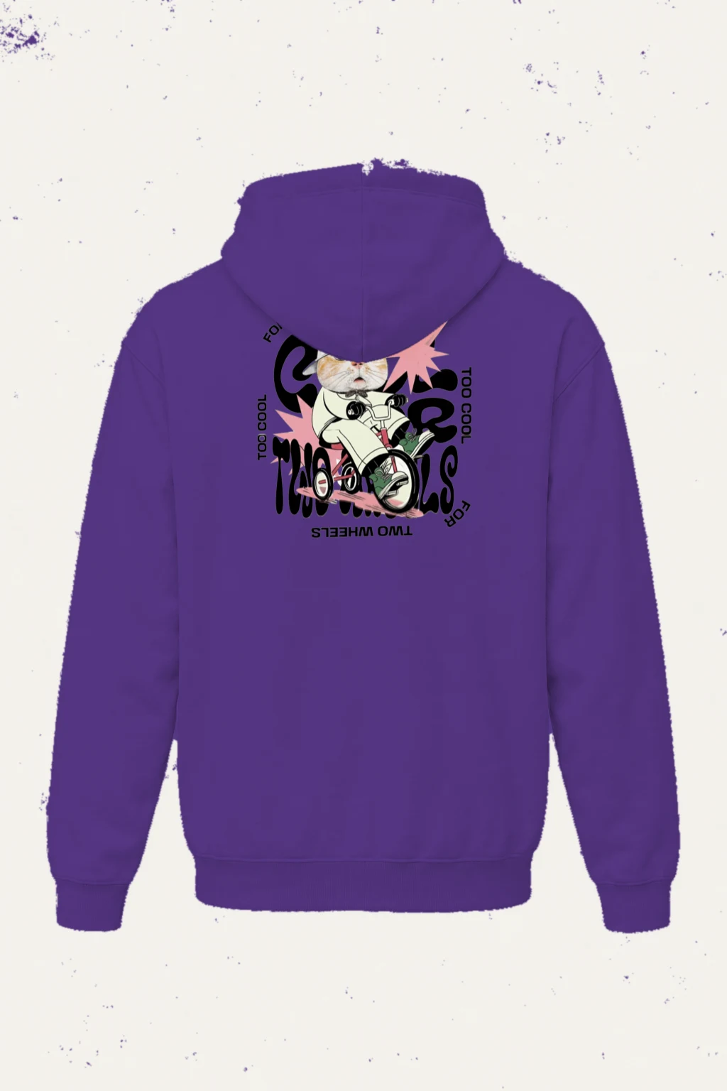 "Too Cool Two Wheels" Heavy Blend Unisex Pullover Hoodie | Gildan 18500