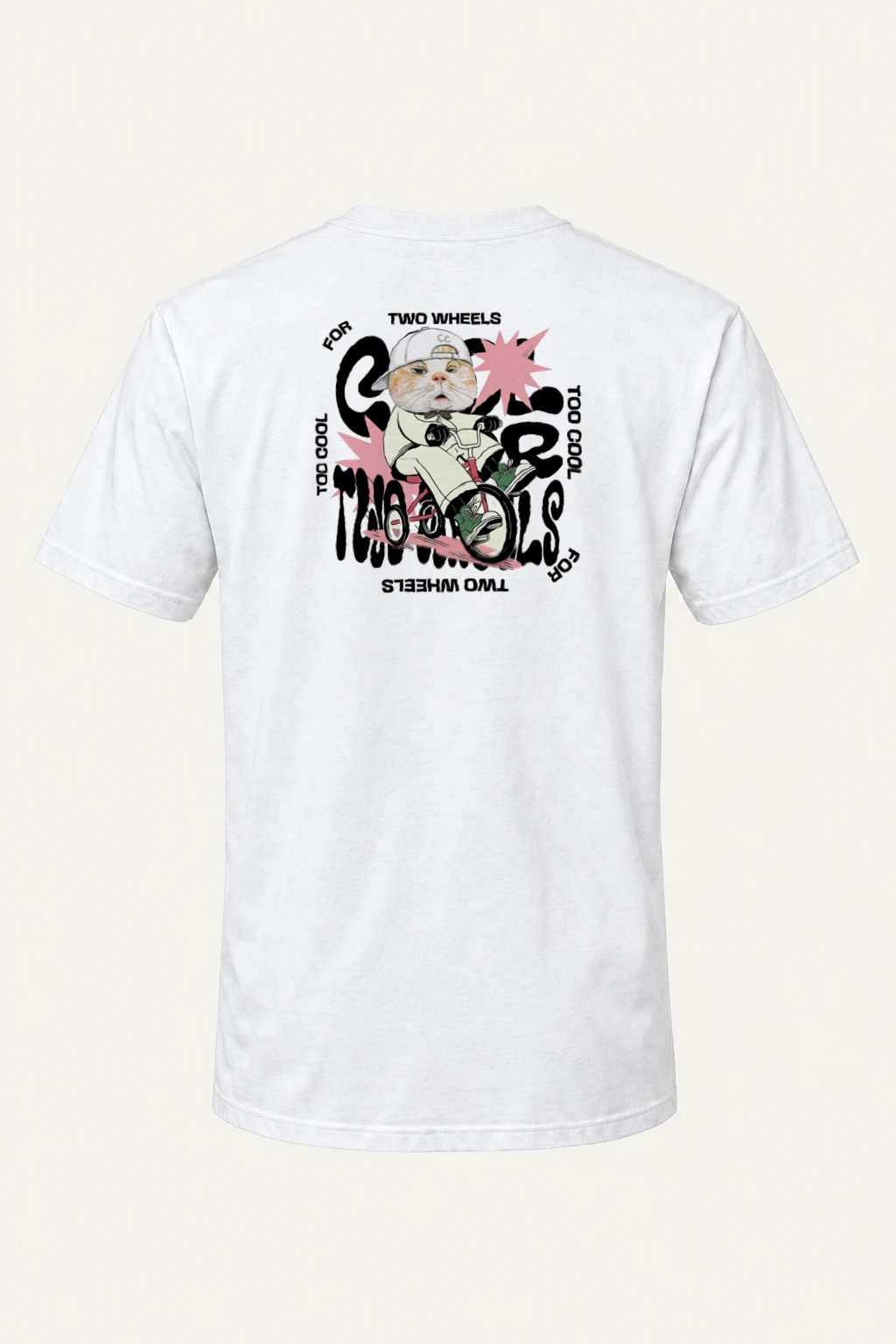 "Too Cool Two Wheels" Heavyweight Unisex Crewneck T-shirt | Gildan 5000
