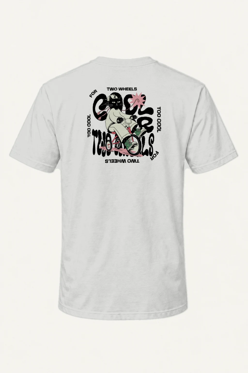 "Too Cool Two Wheels" Heavyweight Unisex Crewneck T-shirt | Gildan 5000