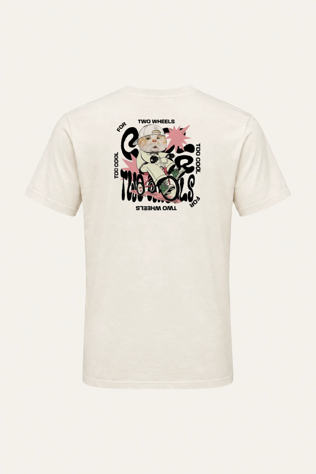 "Too Cool Two Wheels" Heavyweight Unisex Crewneck T-shirt | Gildan 5000