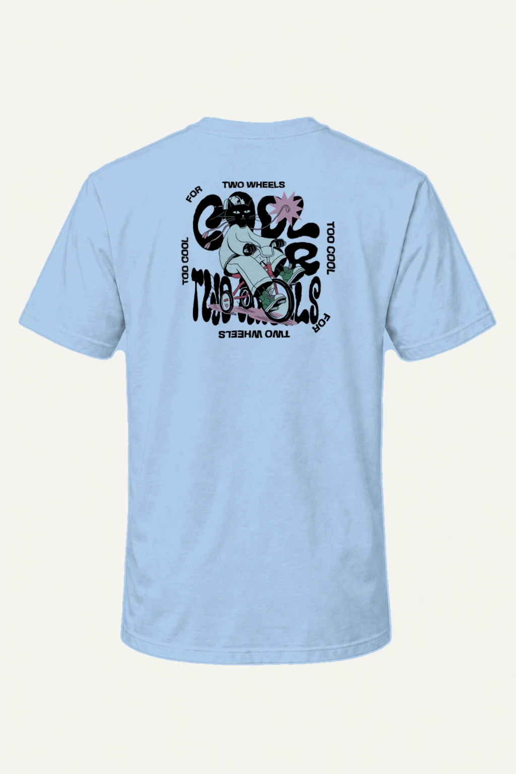 "Too Cool Two Wheels" Heavyweight Unisex Crewneck T-shirt | Gildan 5000