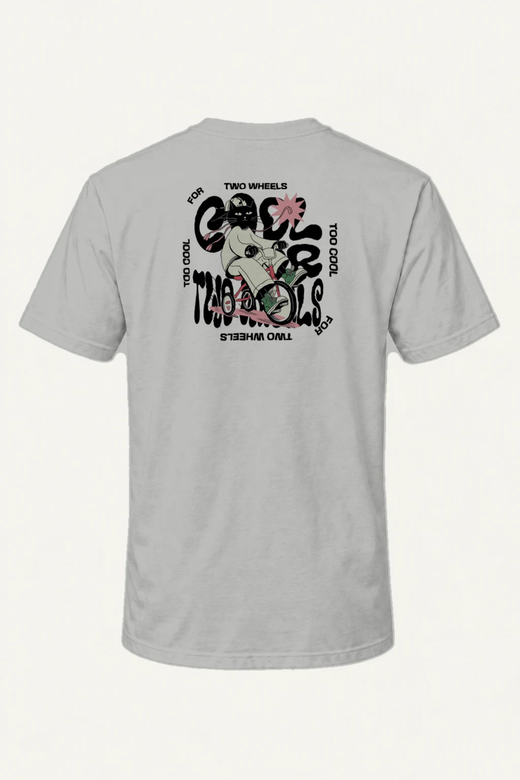 "Too Cool Two Wheels" Heavyweight Unisex Crewneck T-shirt | Gildan 5000