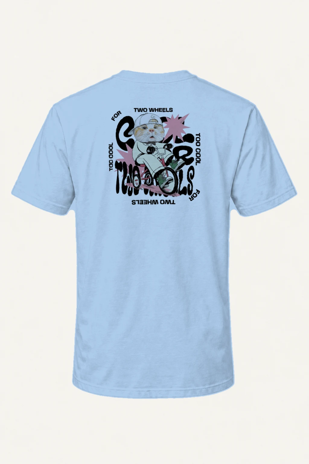 "Too Cool Two Wheels" Heavyweight Unisex Crewneck T-shirt | Gildan 5000
