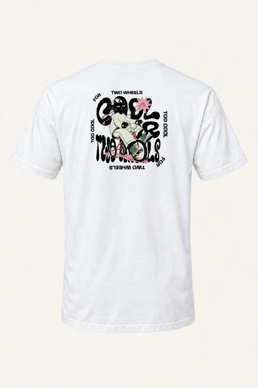 "Too Cool Two Wheels" Heavyweight Unisex Crewneck T-shirt | Gildan 5000