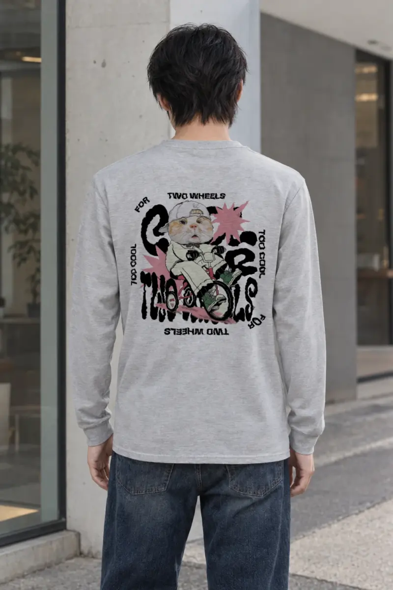 "Too Cool Two Wheels" Unisex Longsleeve T-shirt