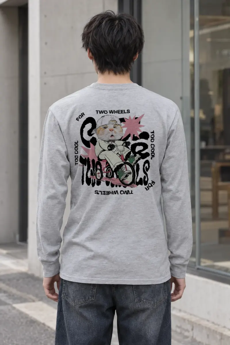 "Too Cool Two Wheels" Unisex Longsleeve T-shirt
