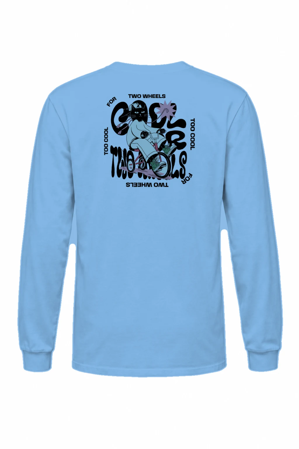 "Too Cool Two Wheels" Unisex Longsleeve T-shirt | Gildan 2400