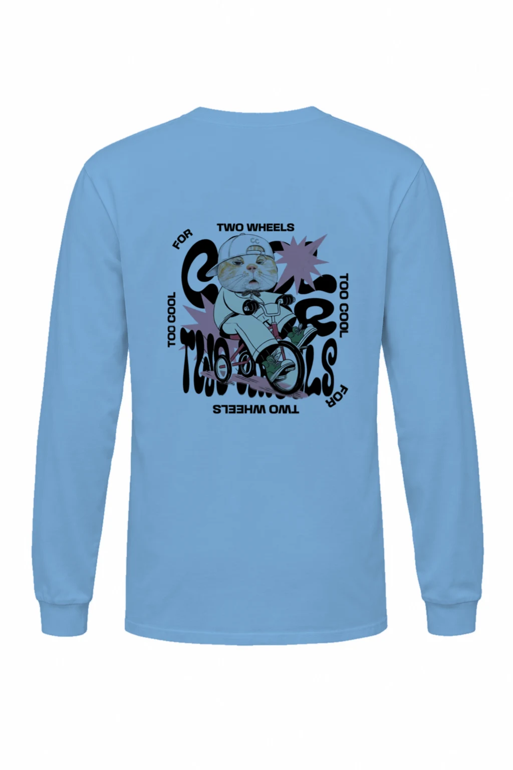 "Too Cool Two Wheels" Unisex Longsleeve T-shirt | Gildan 2400