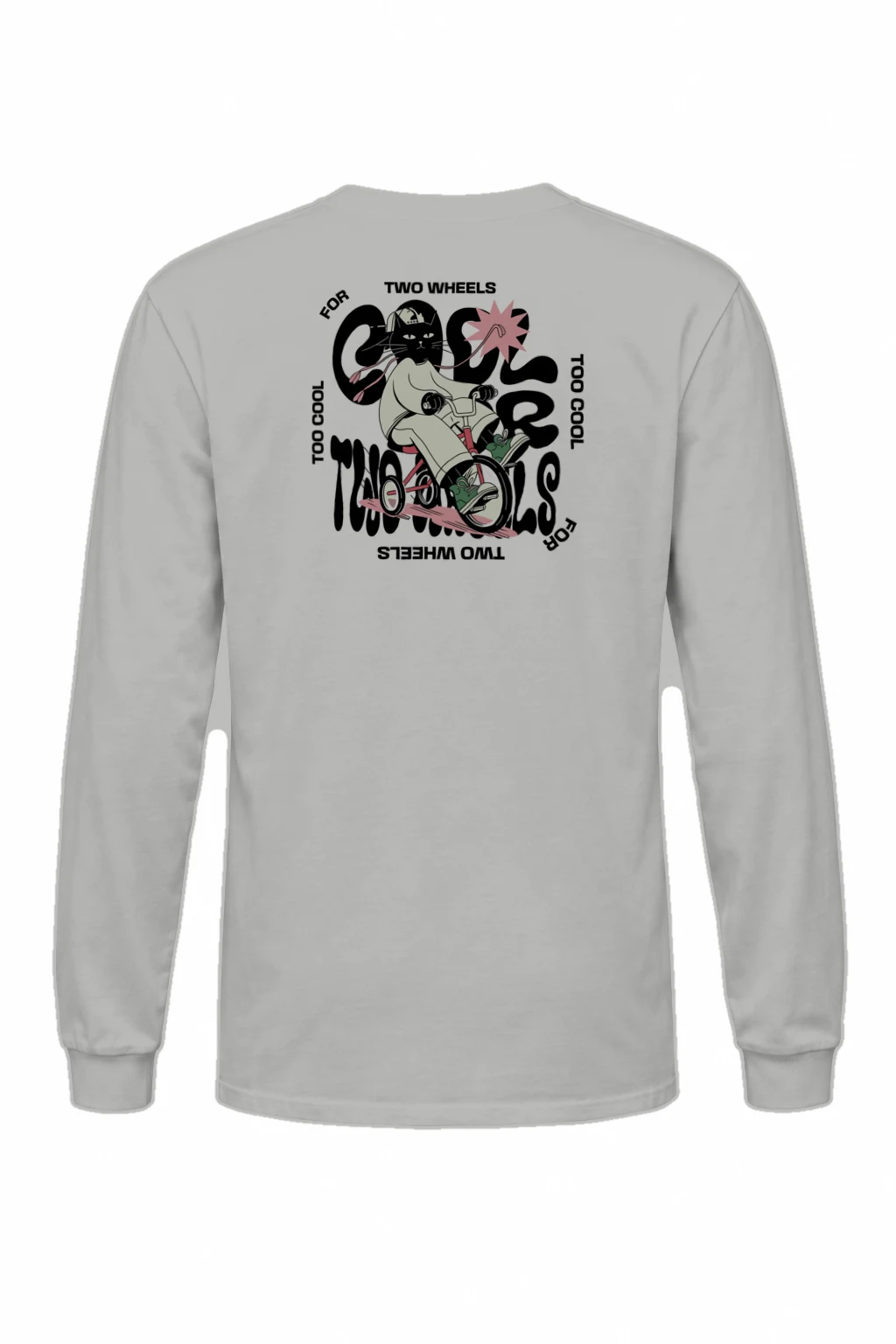 "Too Cool Two Wheels" Unisex Longsleeve T-shirt | Gildan 2400