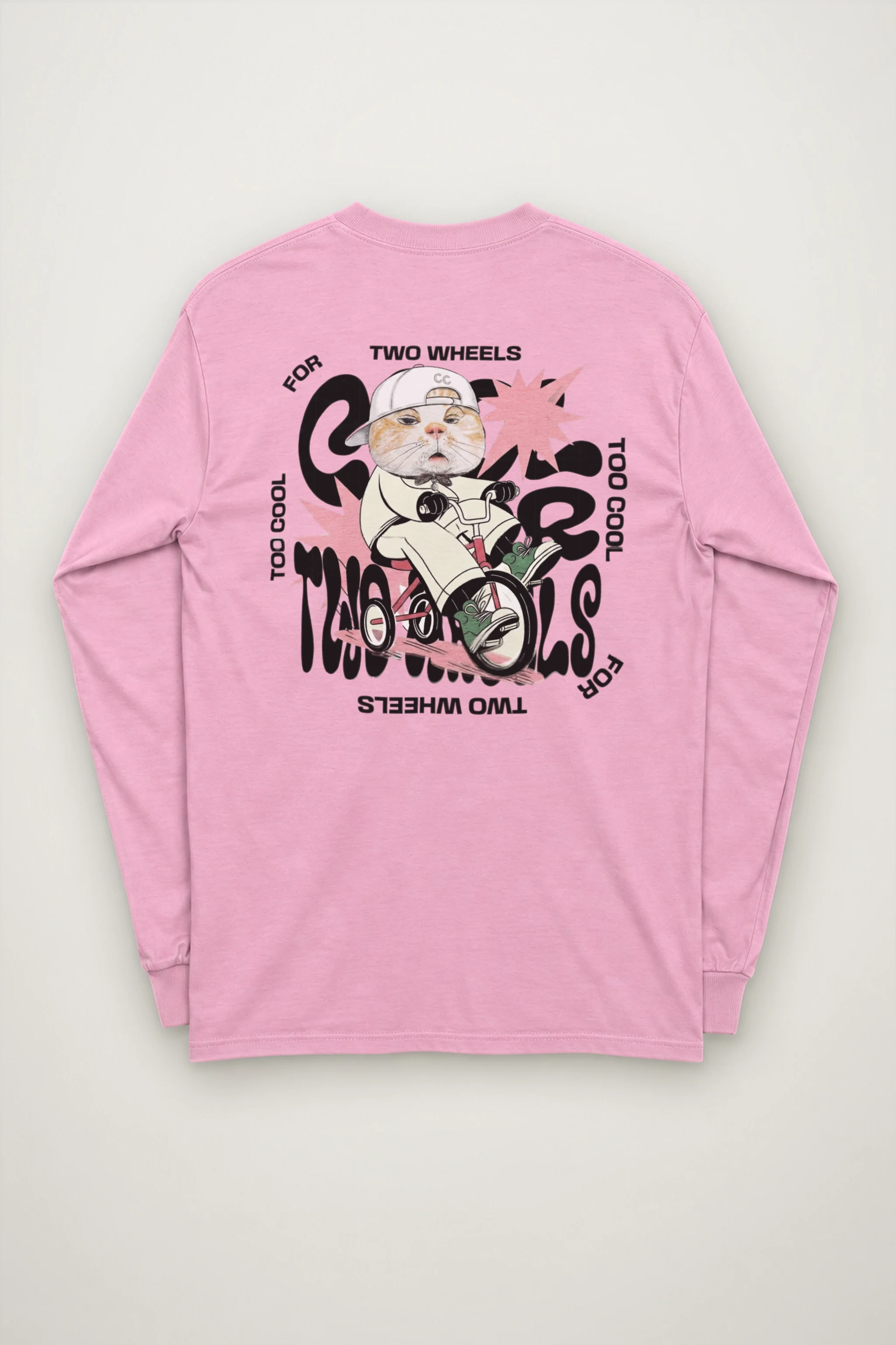 "Too Cool Two Wheels" Unisex Longsleeve T-shirt