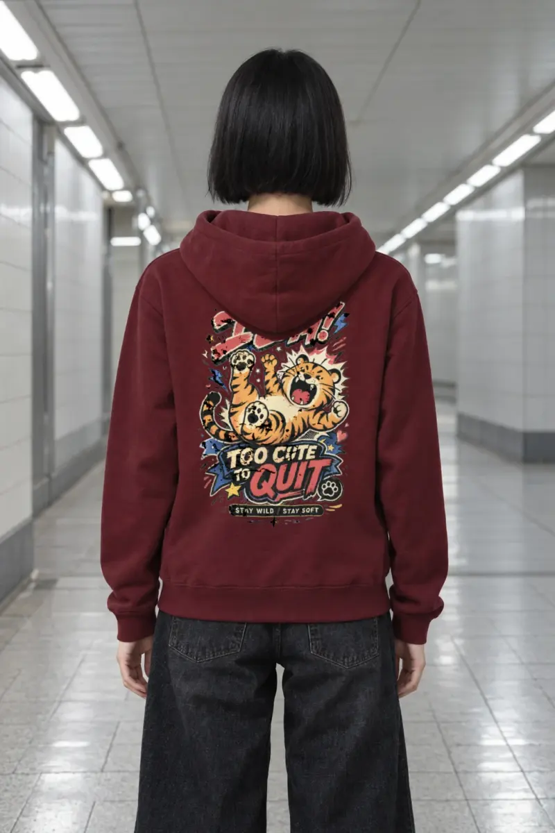 "Too Cute To Quit" Heavy Blend Unisex Pullover Hoodie