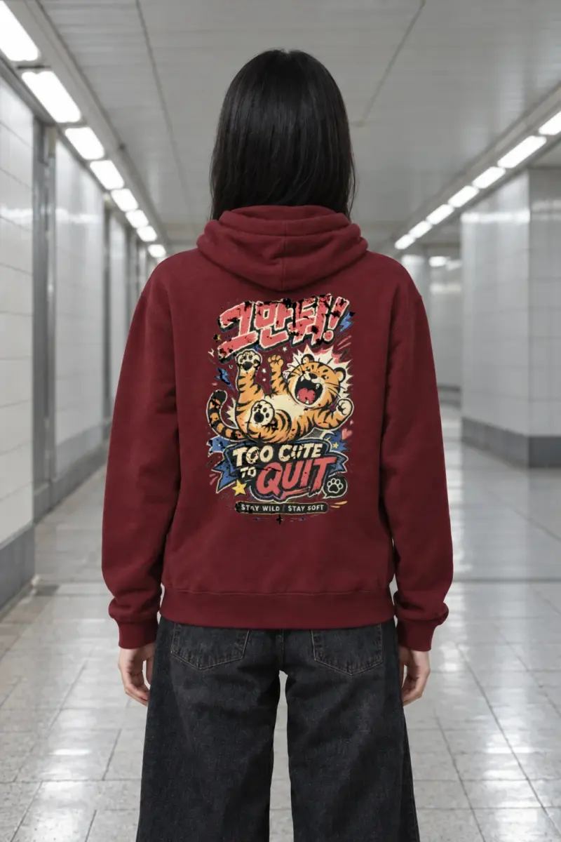"Too Cute To Quit" Heavy Blend Unisex Pullover Hoodie