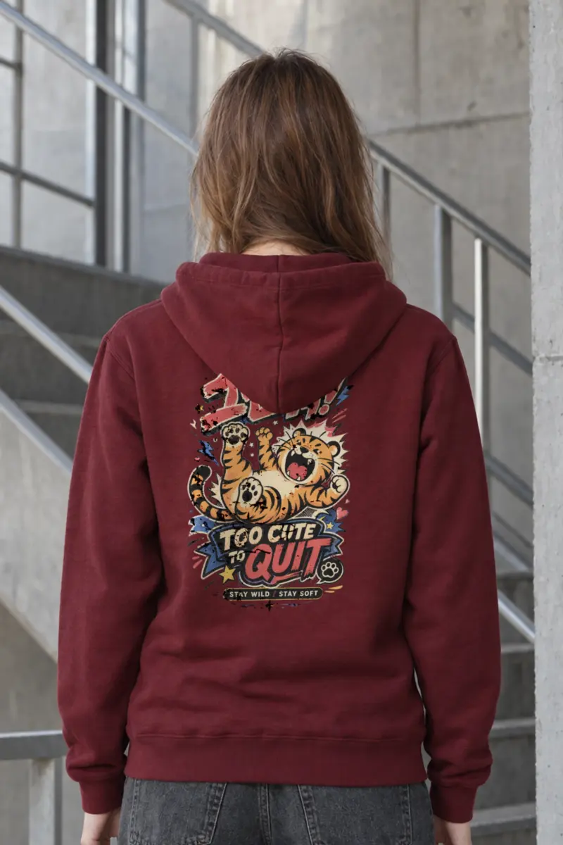 "Too Cute To Quit" Heavy Blend Unisex Pullover Hoodie