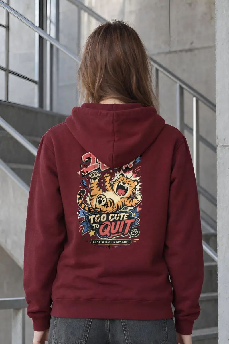"Too Cute To Quit" Heavy Blend Unisex Pullover Hoodie