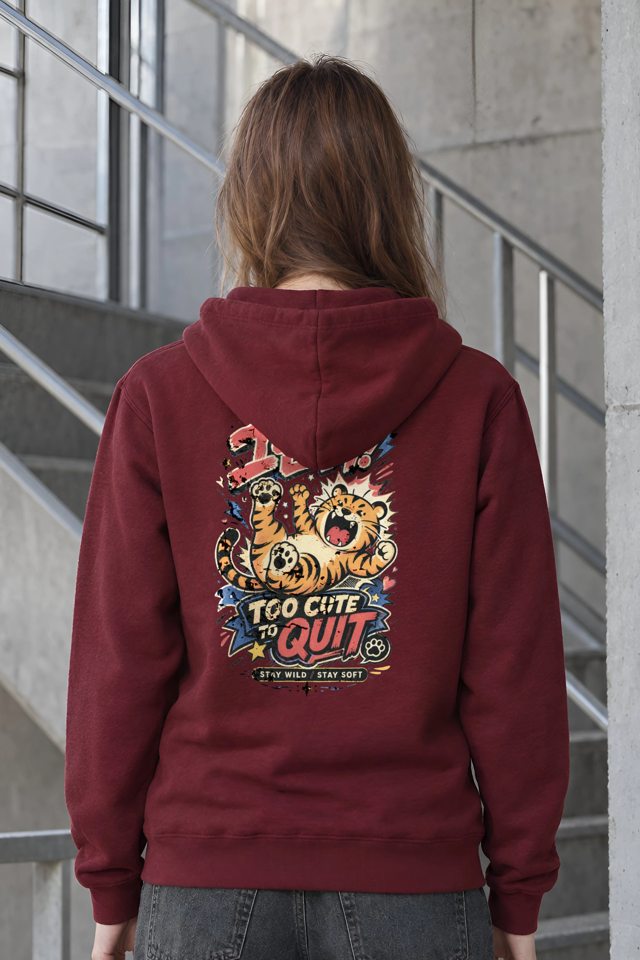 "Too Cute To Quit" Heavy Blend Unisex Pullover Hoodie
