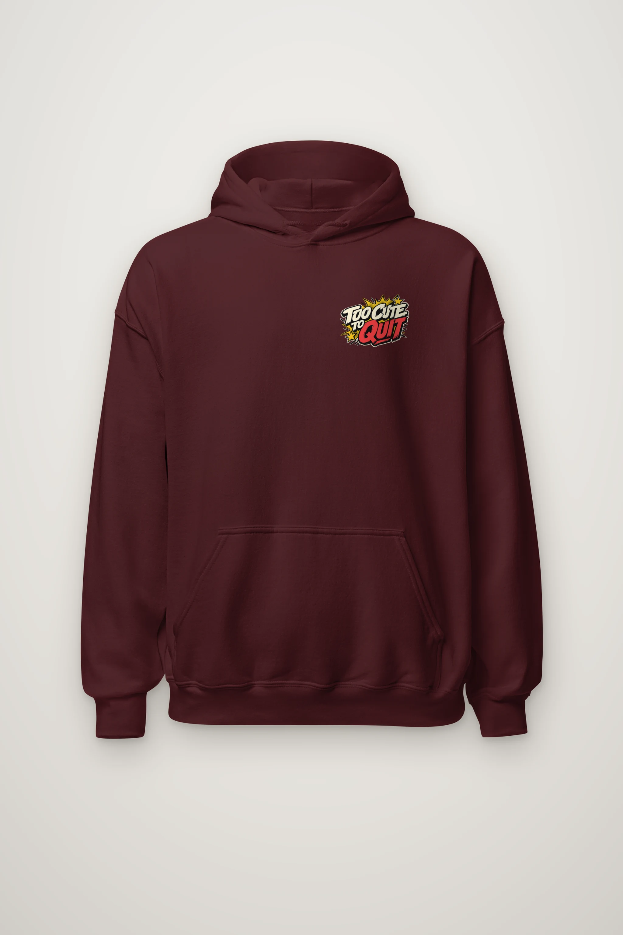 "Too Cute To Quit" Heavy Blend Unisex Pullover Hoodie
