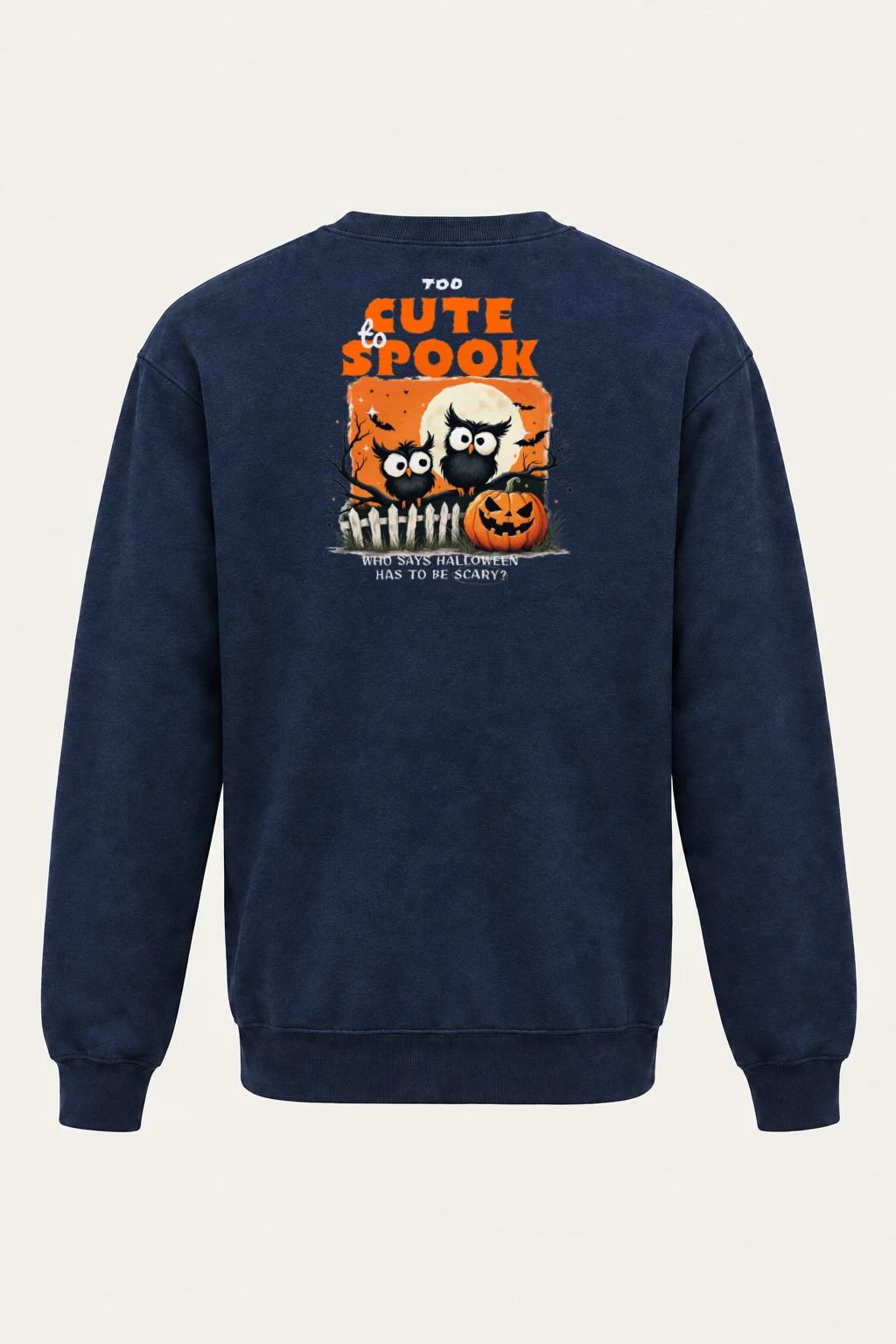 "Too Cute To Spook" Heavy Blend Unisex Crewneck Sweatshirt | Gildan 18000