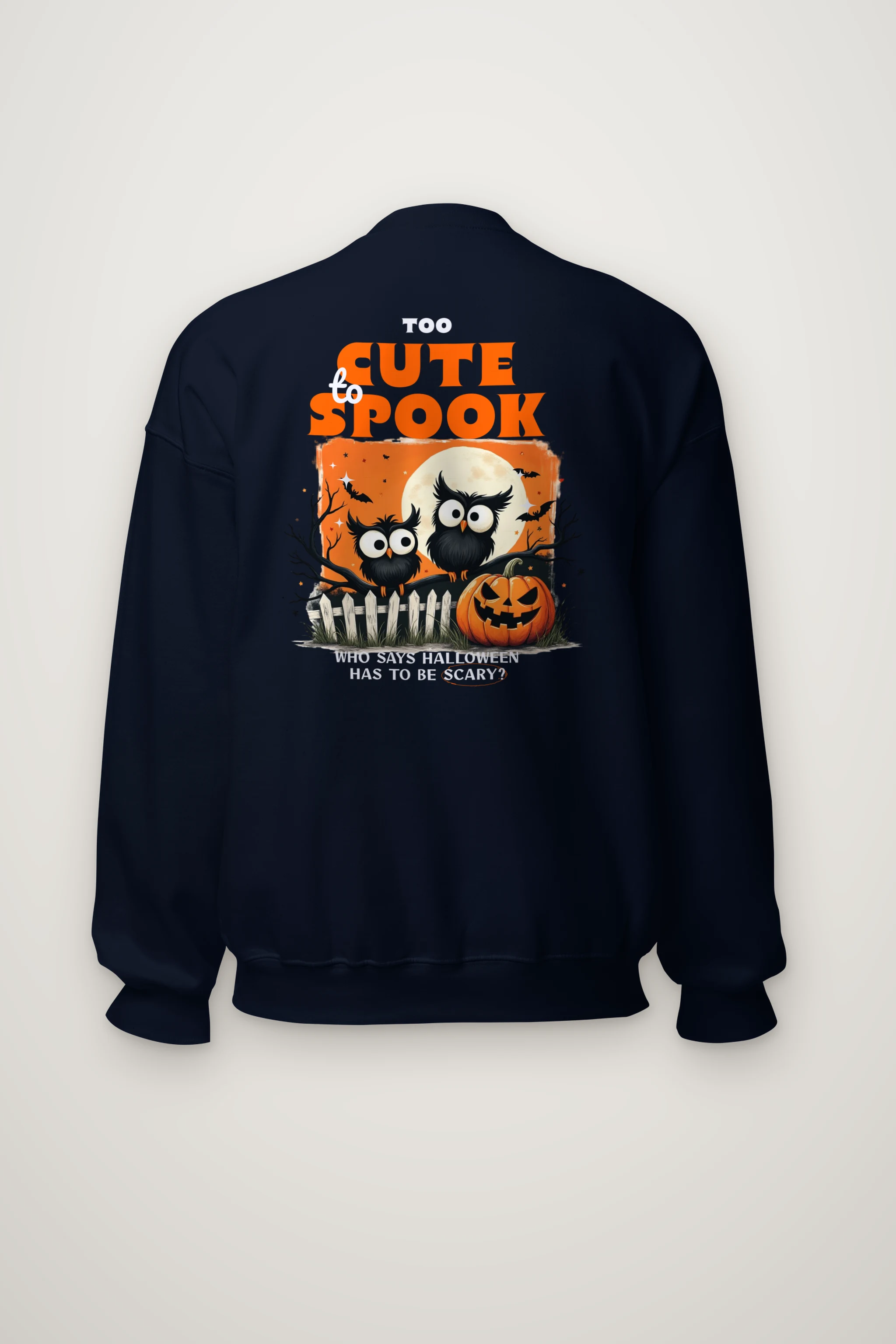 "Too Cute To Spook" Heavy Blend Unisex Crewneck Sweatshirt