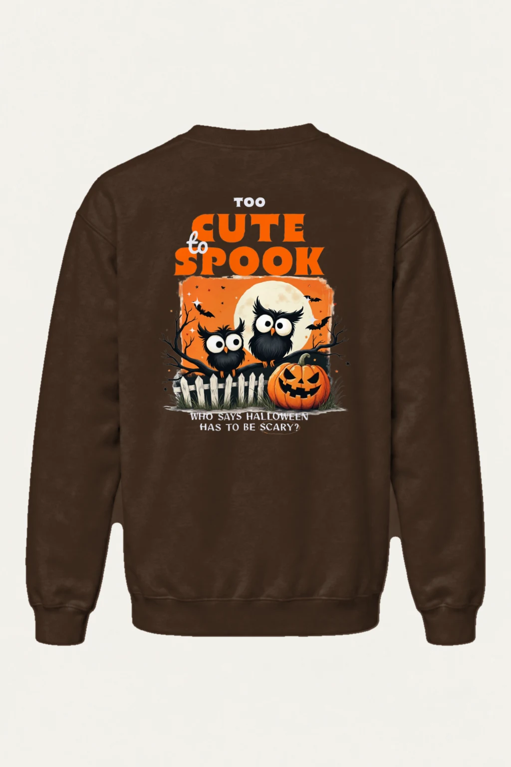 "Too Cute To Spook" Heavy Blend Unisex Crewneck Sweatshirt | Gildan 18000