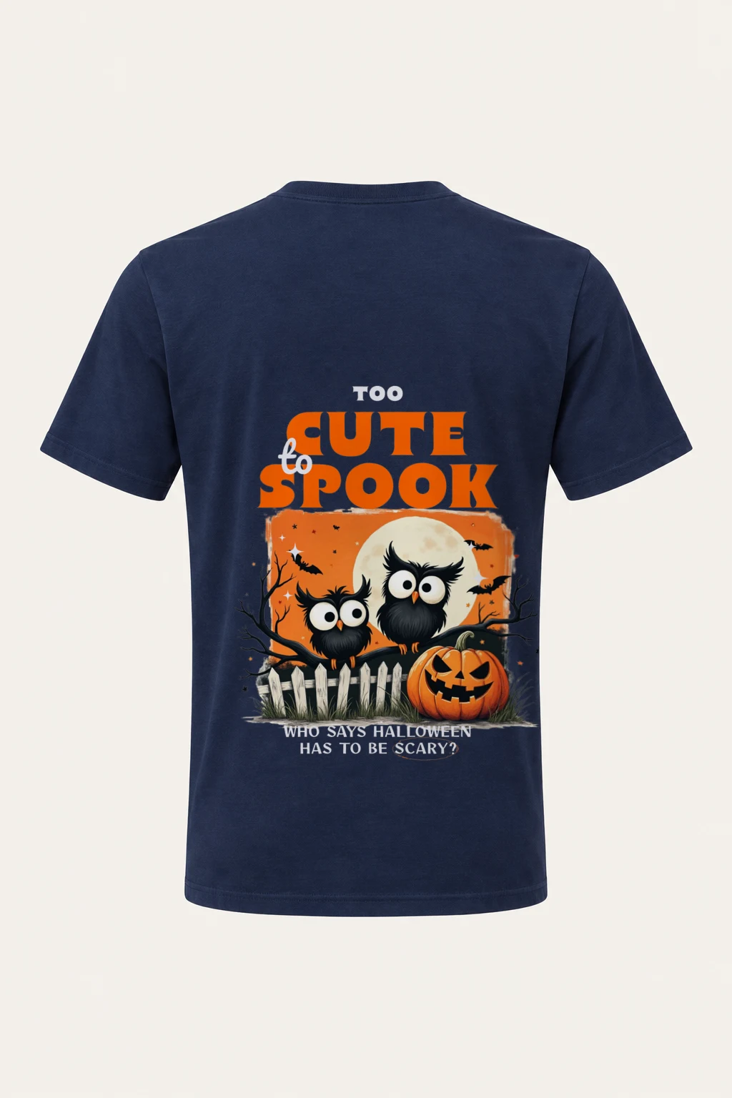 "Too Cute To Spook" Heavyweight Unisex Crewneck T-shirt | Gildan 5000