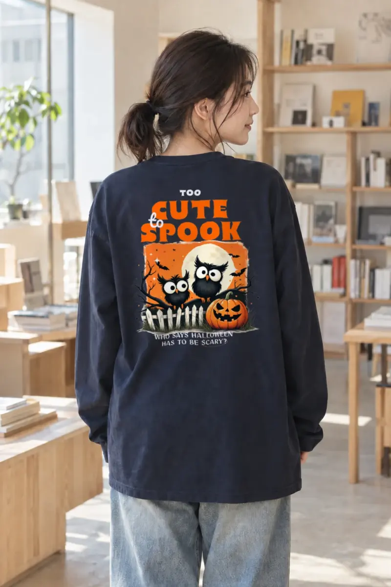 "Too Cute To Spook" Unisex Longsleeve T-shirt | Gildan 2400