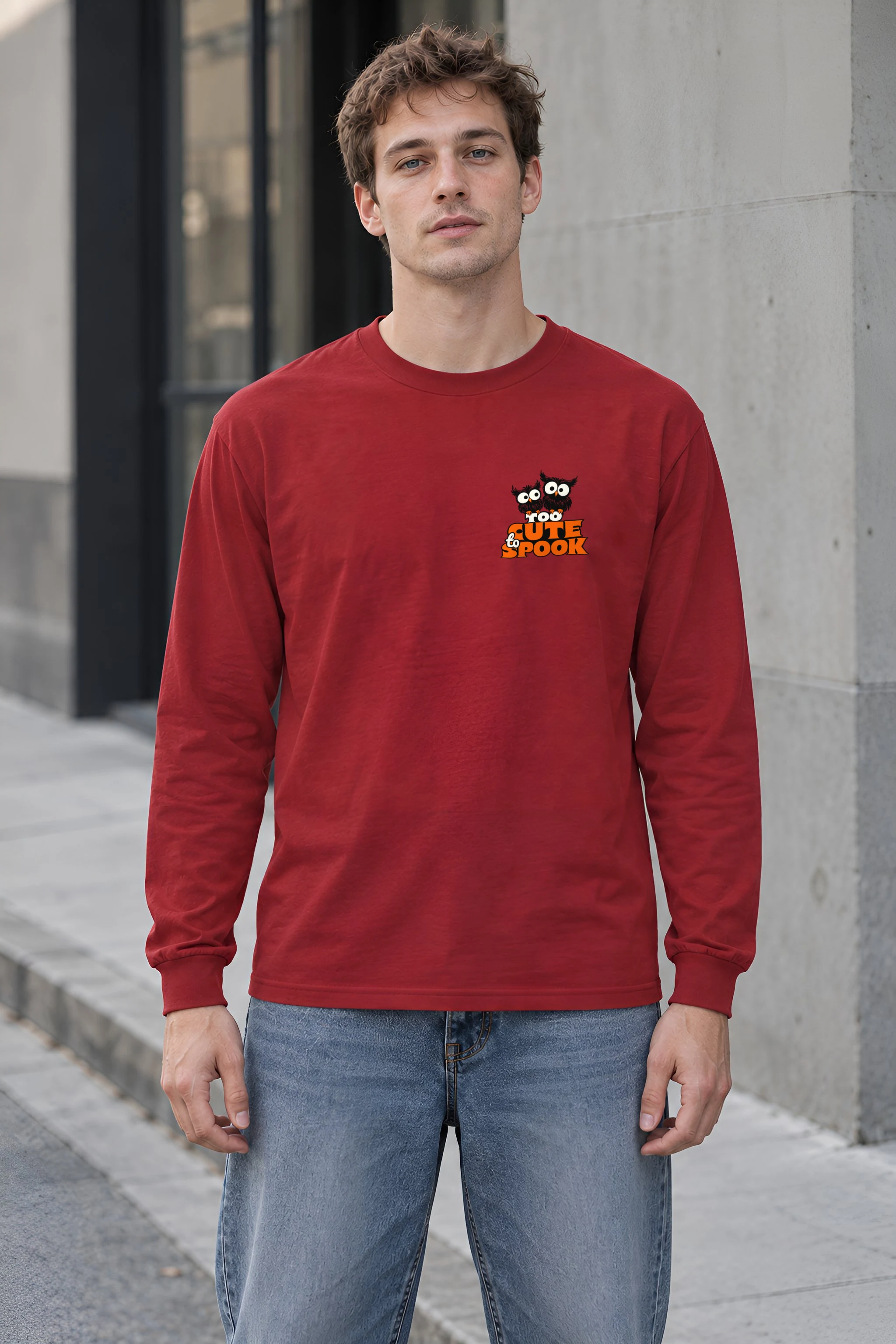 "Too Cute To Spook" Unisex Longsleeve T-shirt