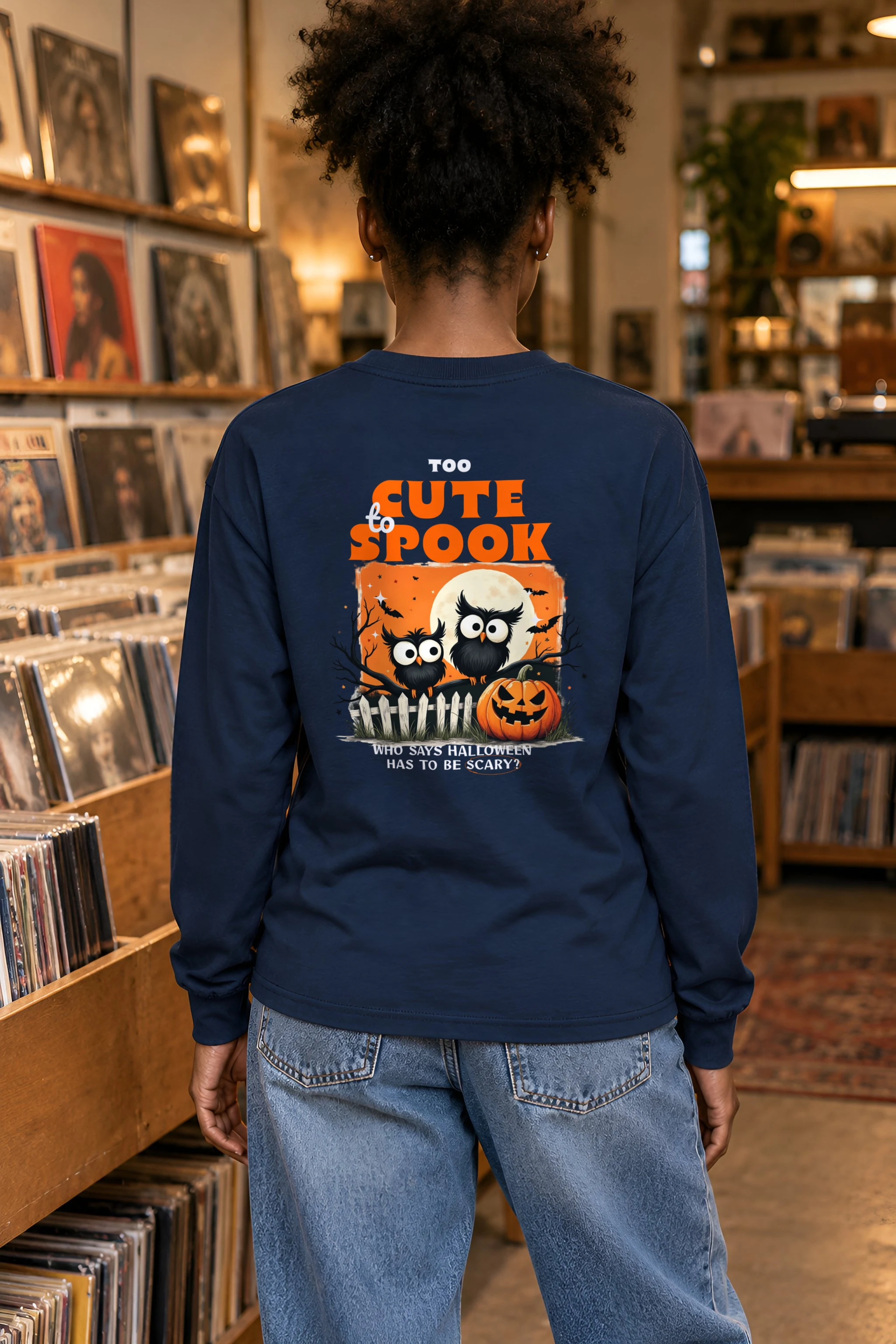 "Too Cute To Spook" Unisex Longsleeve T-shirt