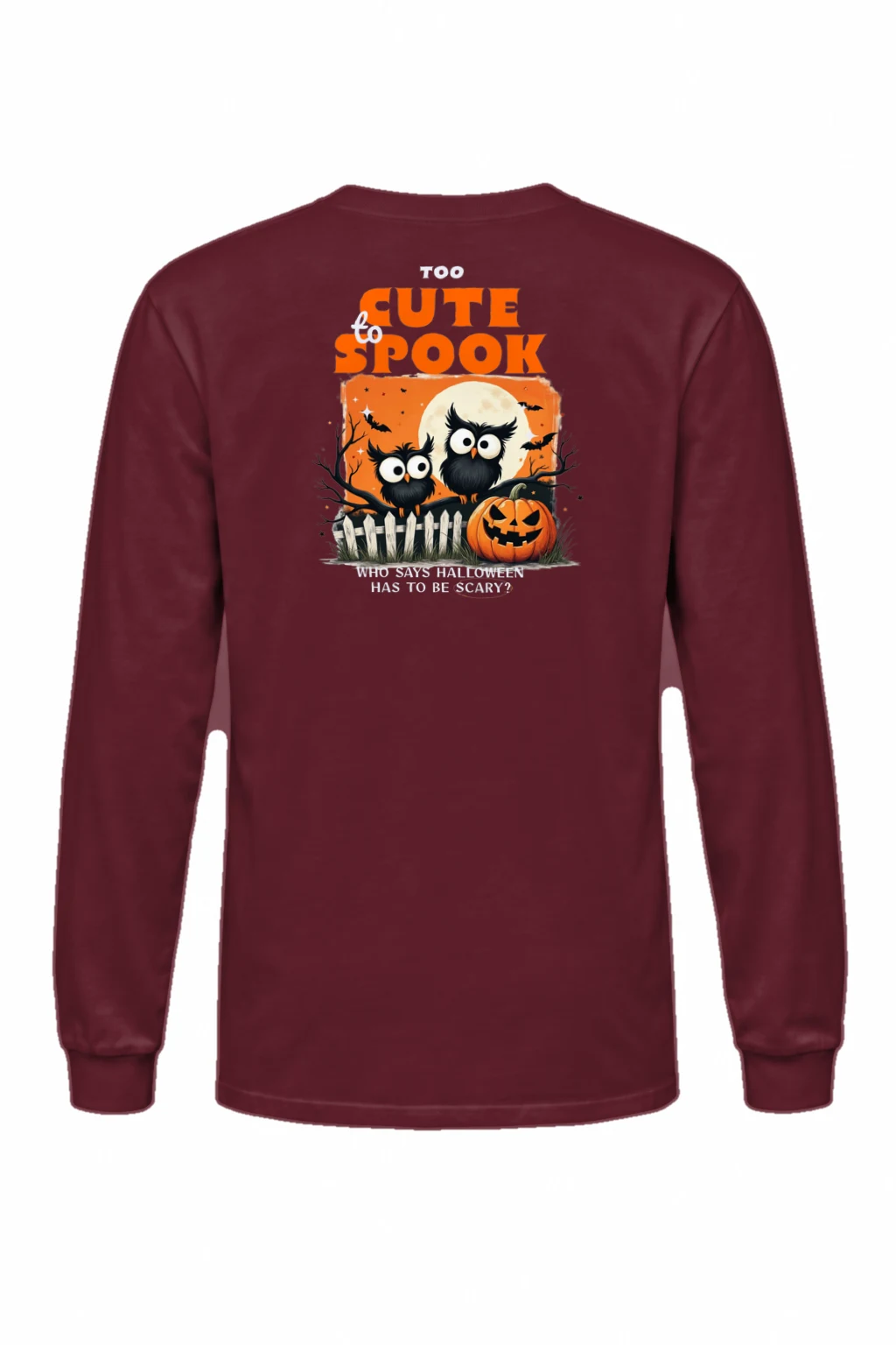 "Too Cute To Spook" Unisex Longsleeve T-shirt | Gildan 2400