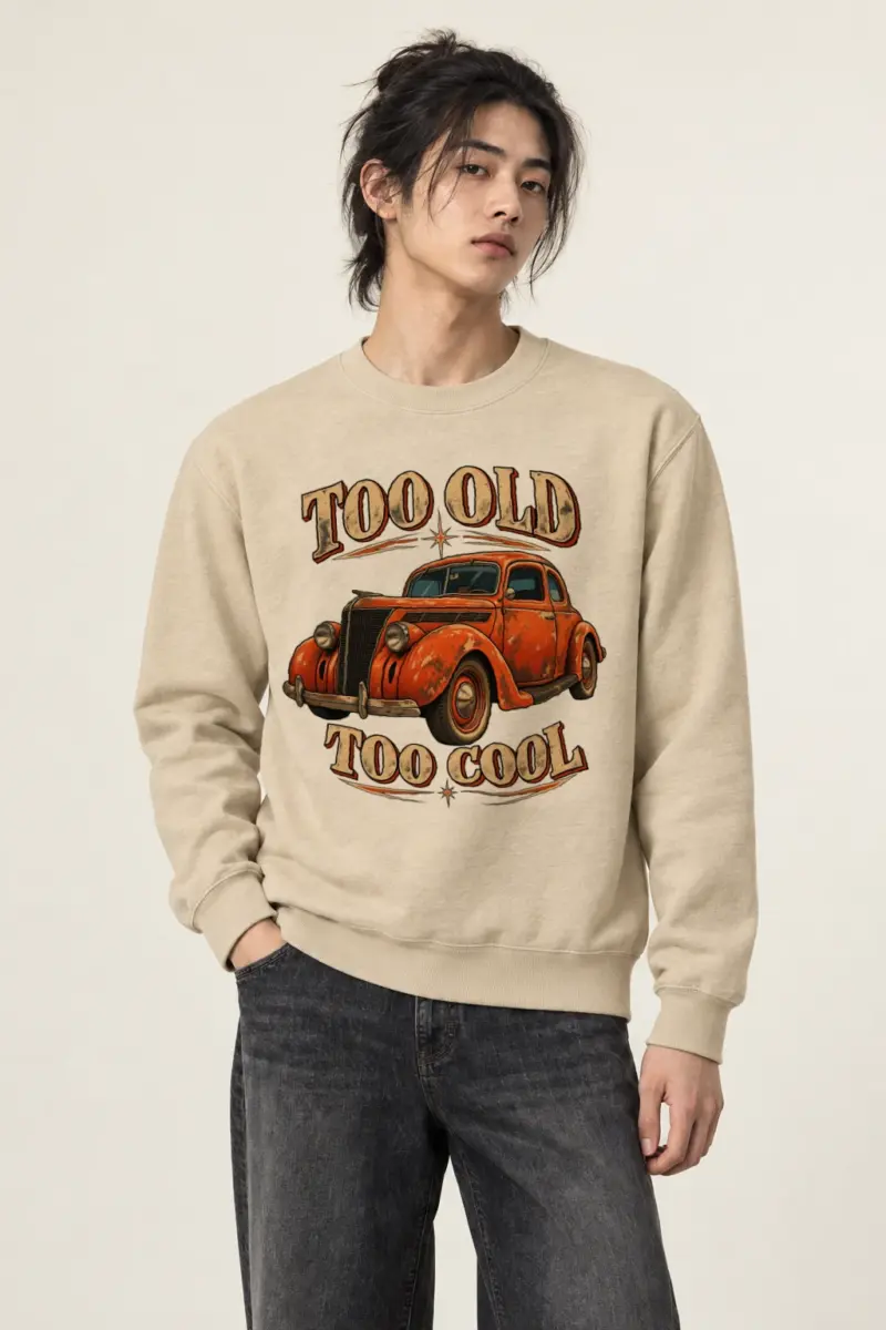 "Too Old Too Cool" Heavy Blend Unisex Crewneck Sweatshirt