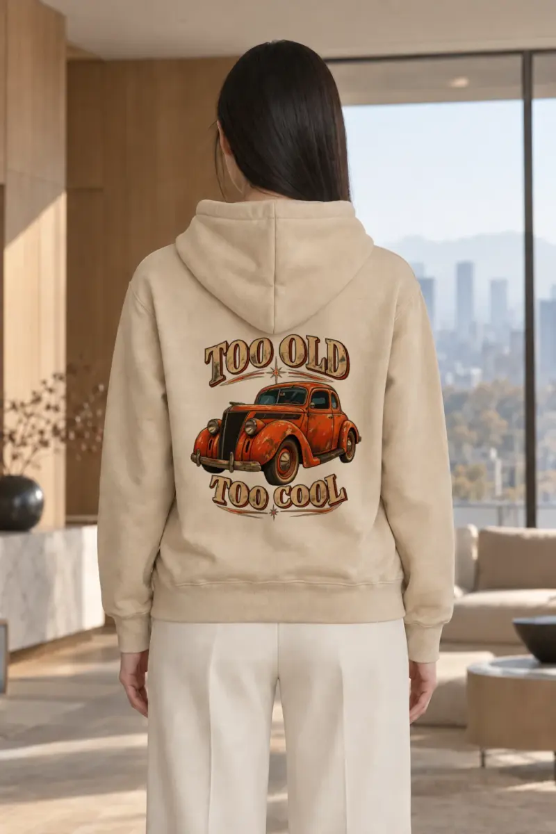 "Too Old Too Cool" Heavy Blend Unisex Pullover Hoodie | Gildan 18500