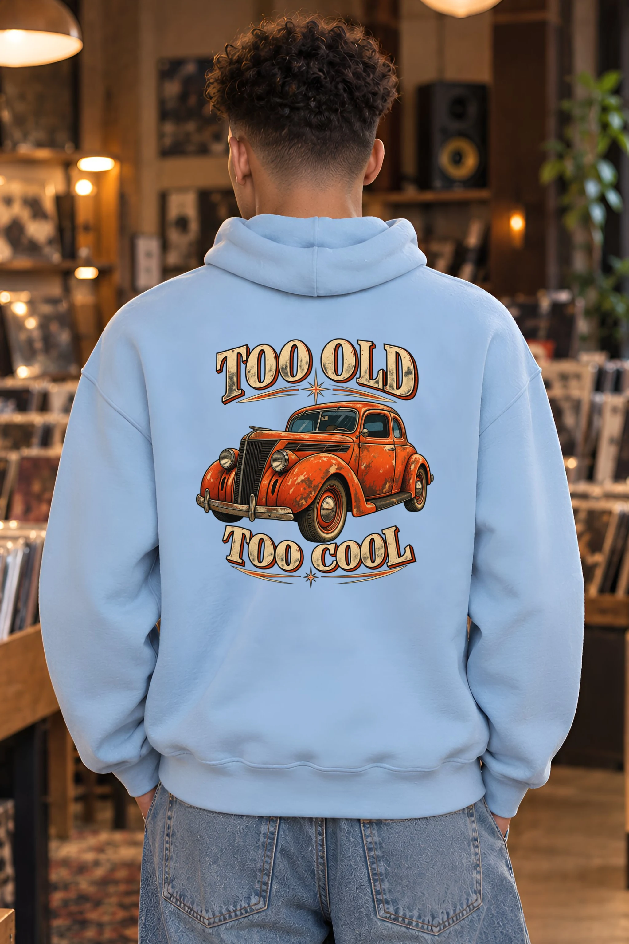 "Too Old Too Cool" 1 Pullover Hoodie