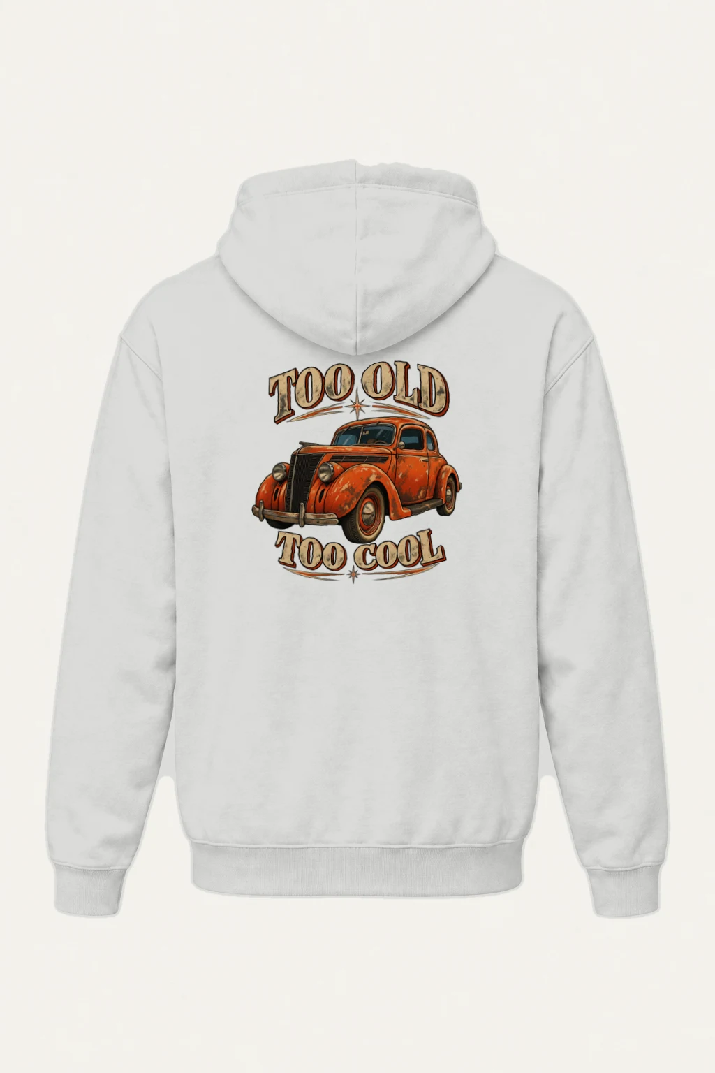 "Too Old Too Cool" Heavy Blend Unisex Pullover Hoodie | Gildan 18500
