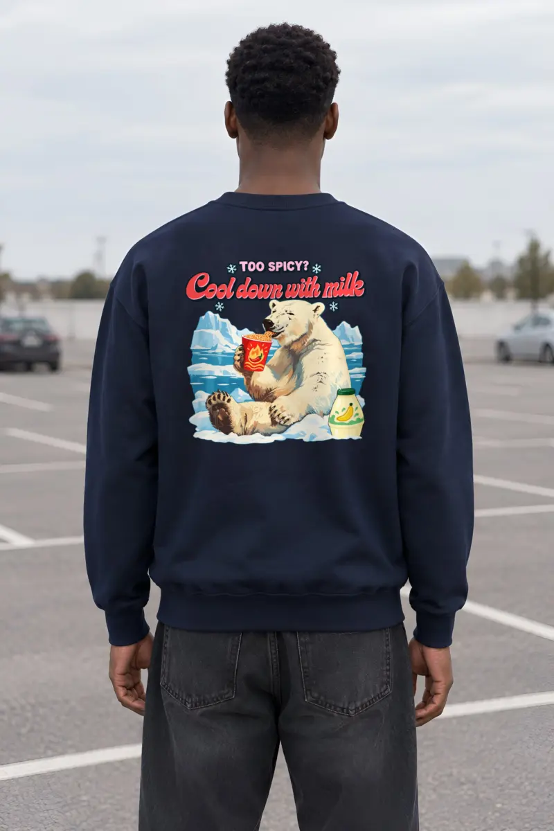"Too Spicy?" Heavy Blend Unisex Crewneck Sweatshirt