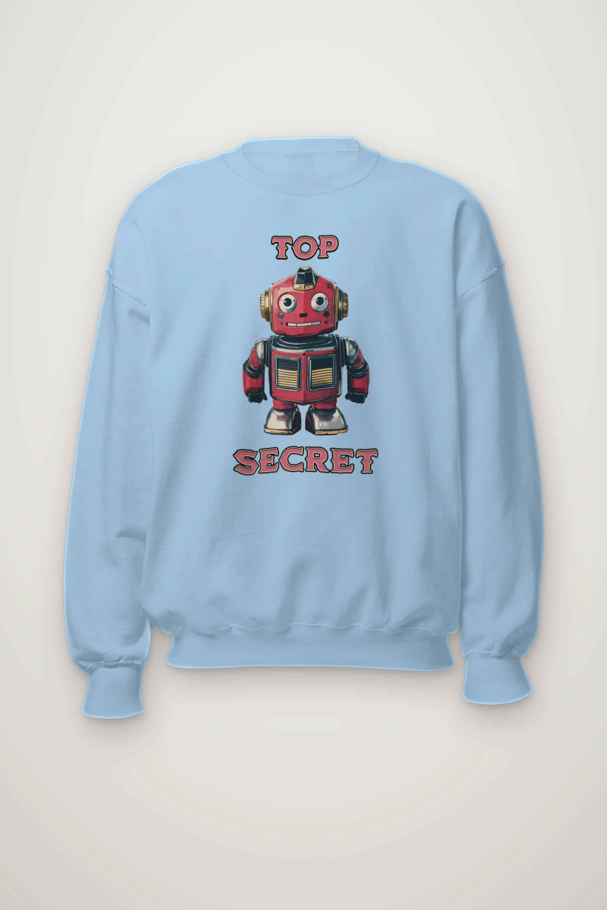"Top Secret Robot" Heavy Blend Unisex Crewneck Sweatshirt