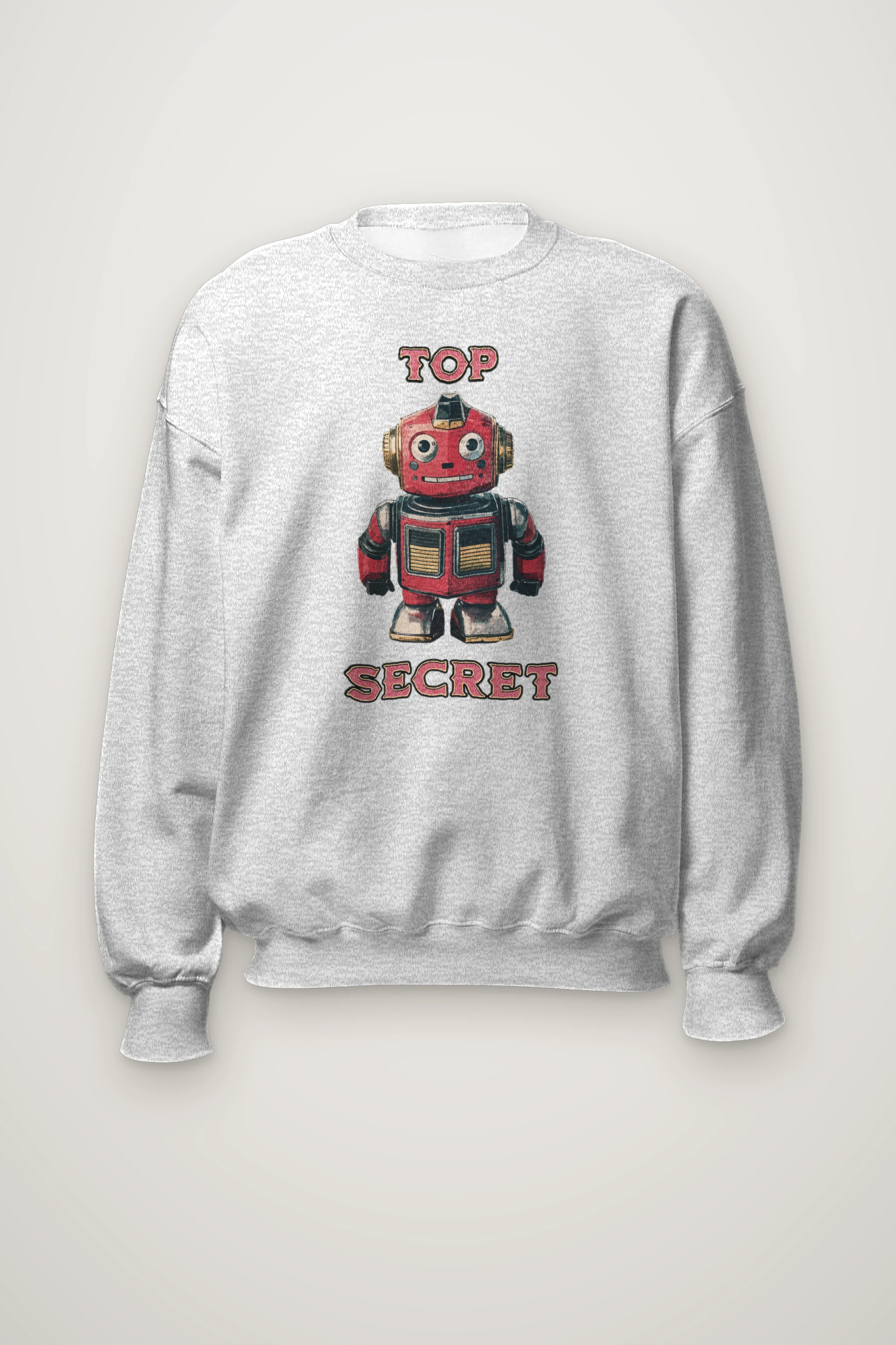 "Top Secret Robot" Heavy Blend Unisex Crewneck Sweatshirt