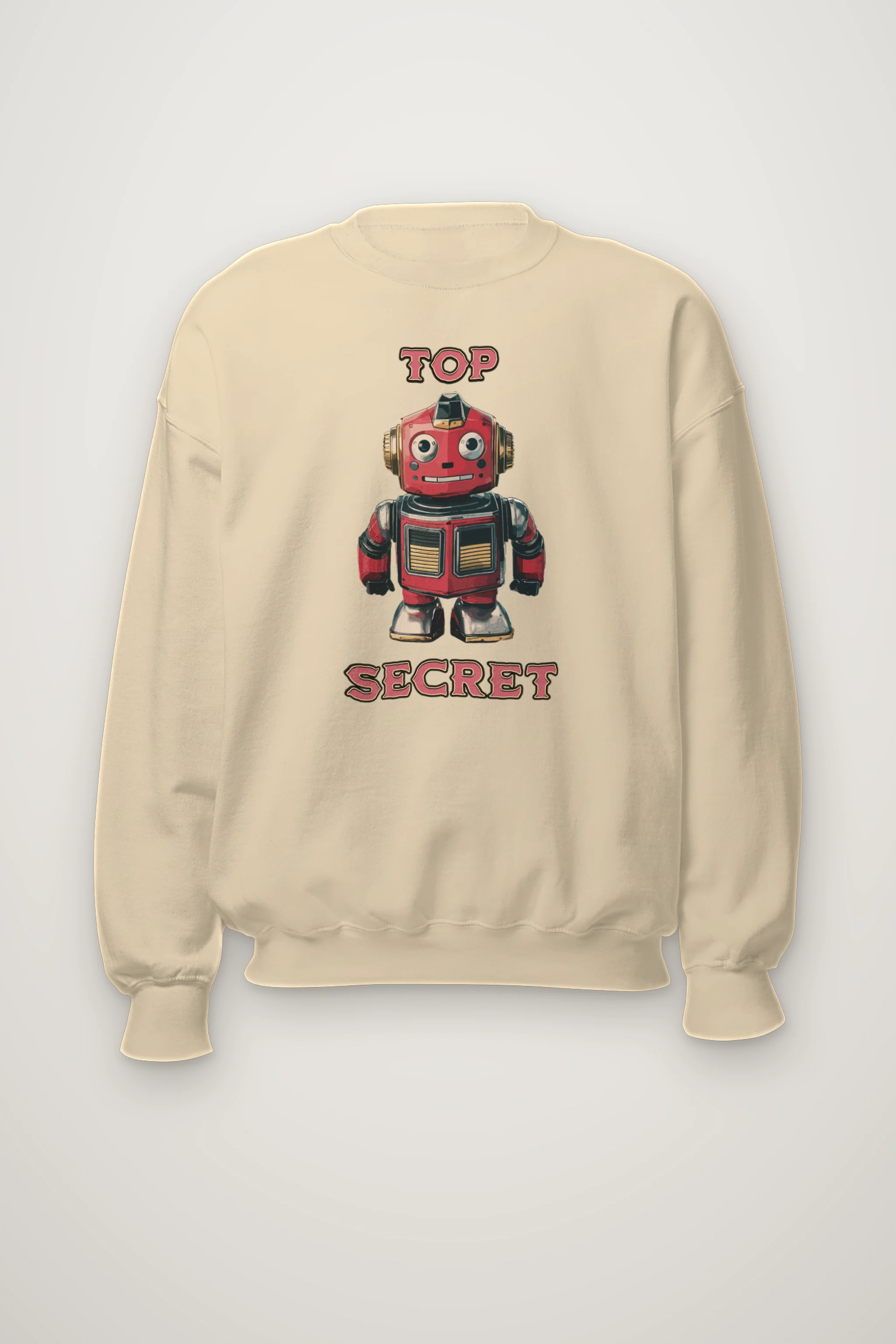 "Top Secret Robot" Heavy Blend Unisex Crewneck Sweatshirt
