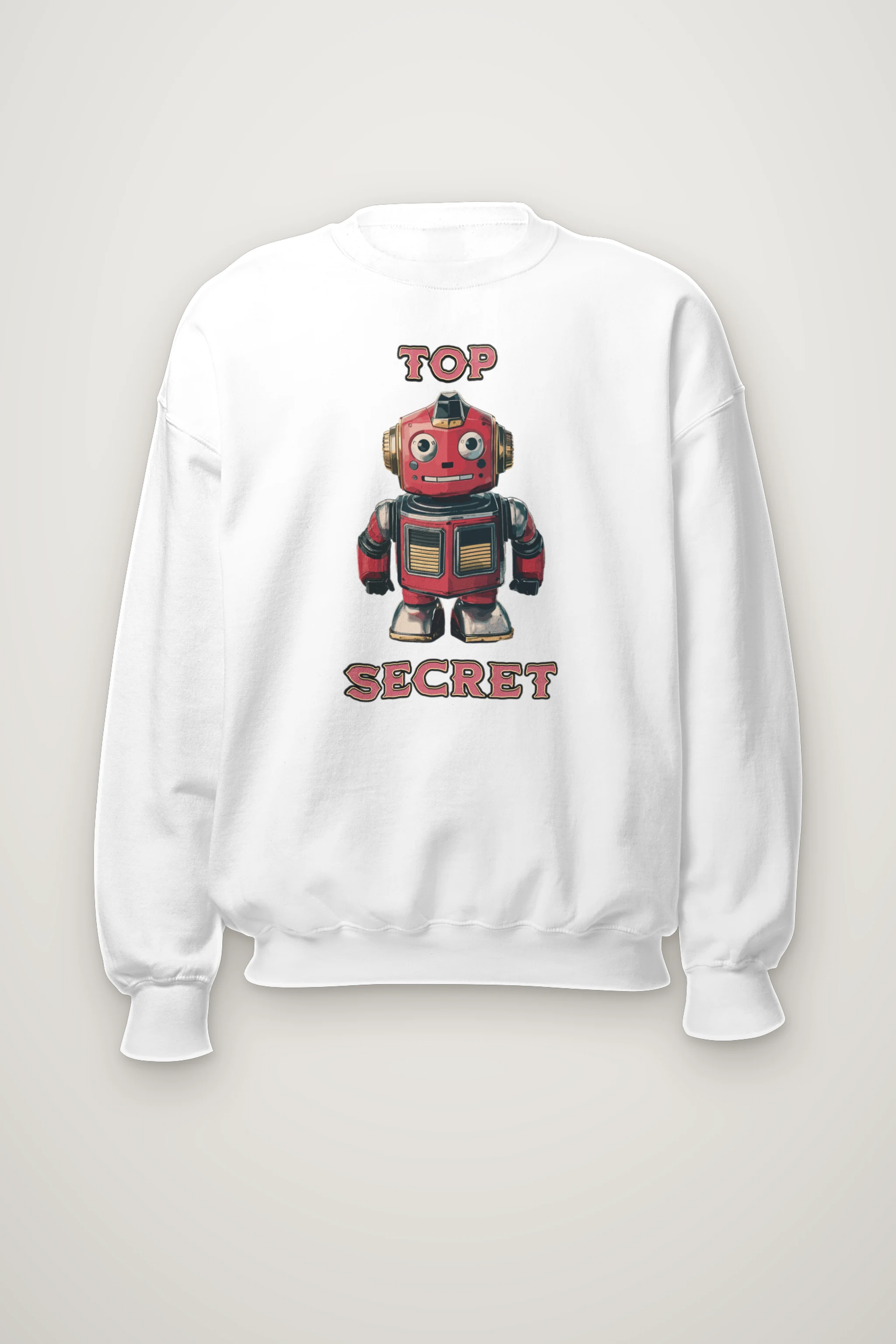 "Top Secret Robot" Heavy Blend Unisex Crewneck Sweatshirt
