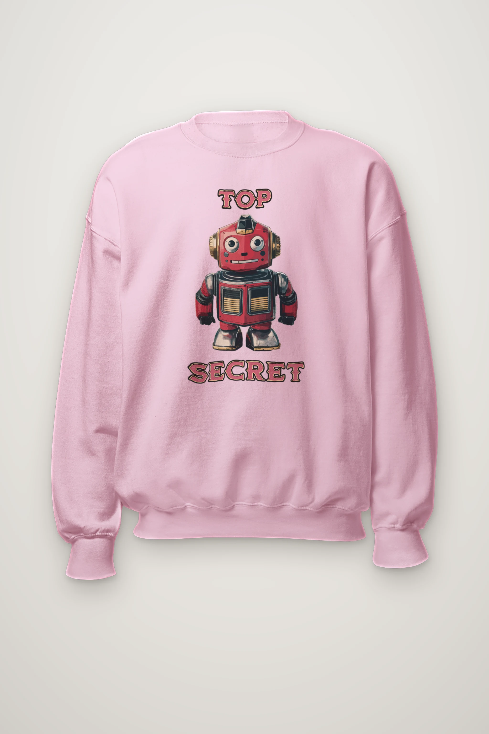 "Top Secret Robot" Heavy Blend Unisex Crewneck Sweatshirt