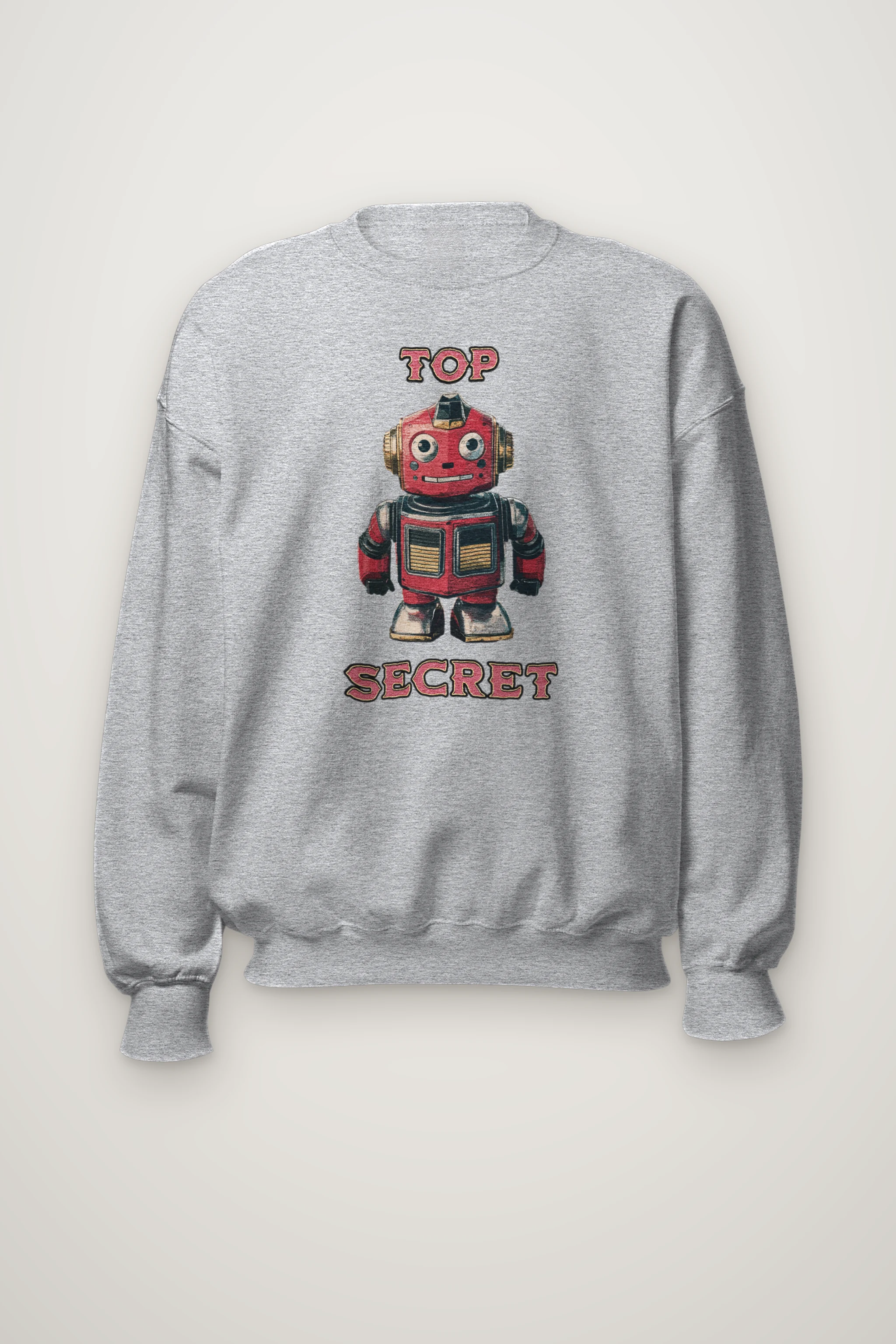 "Top Secret Robot" Heavy Blend Unisex Crewneck Sweatshirt