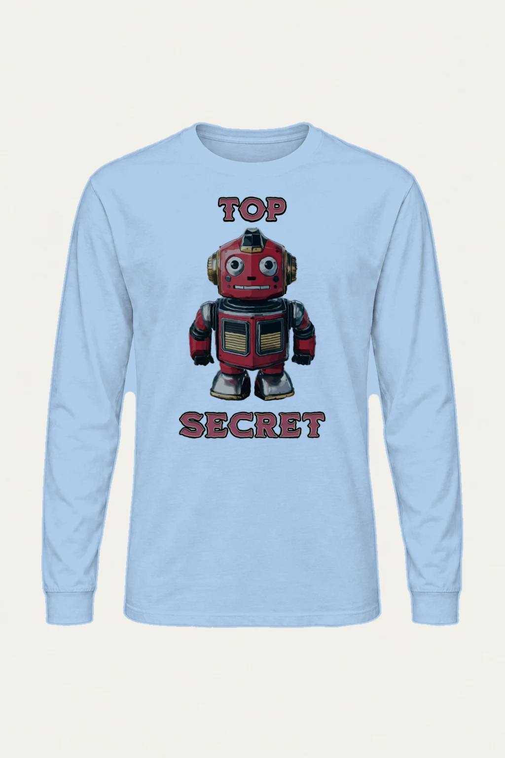 "Top Secret Robot" Unisex Longsleeve T-shirt | Gildan 2400