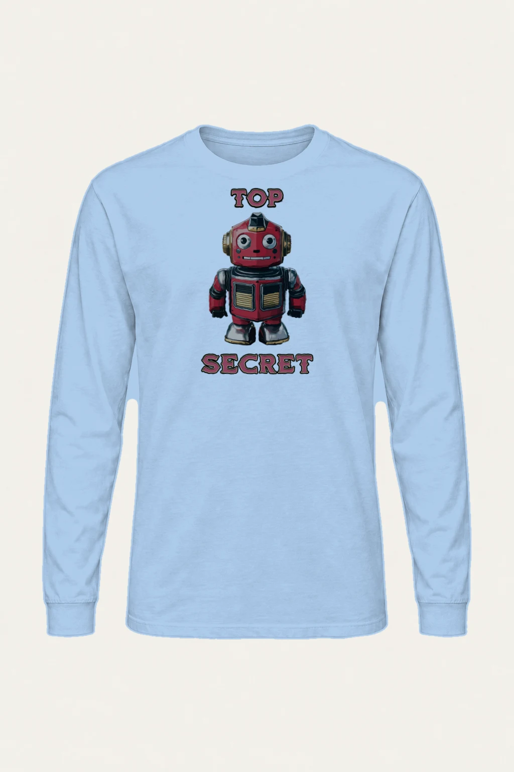 "Top Secret Robot" Unisex Longsleeve T-shirt | Gildan 2400