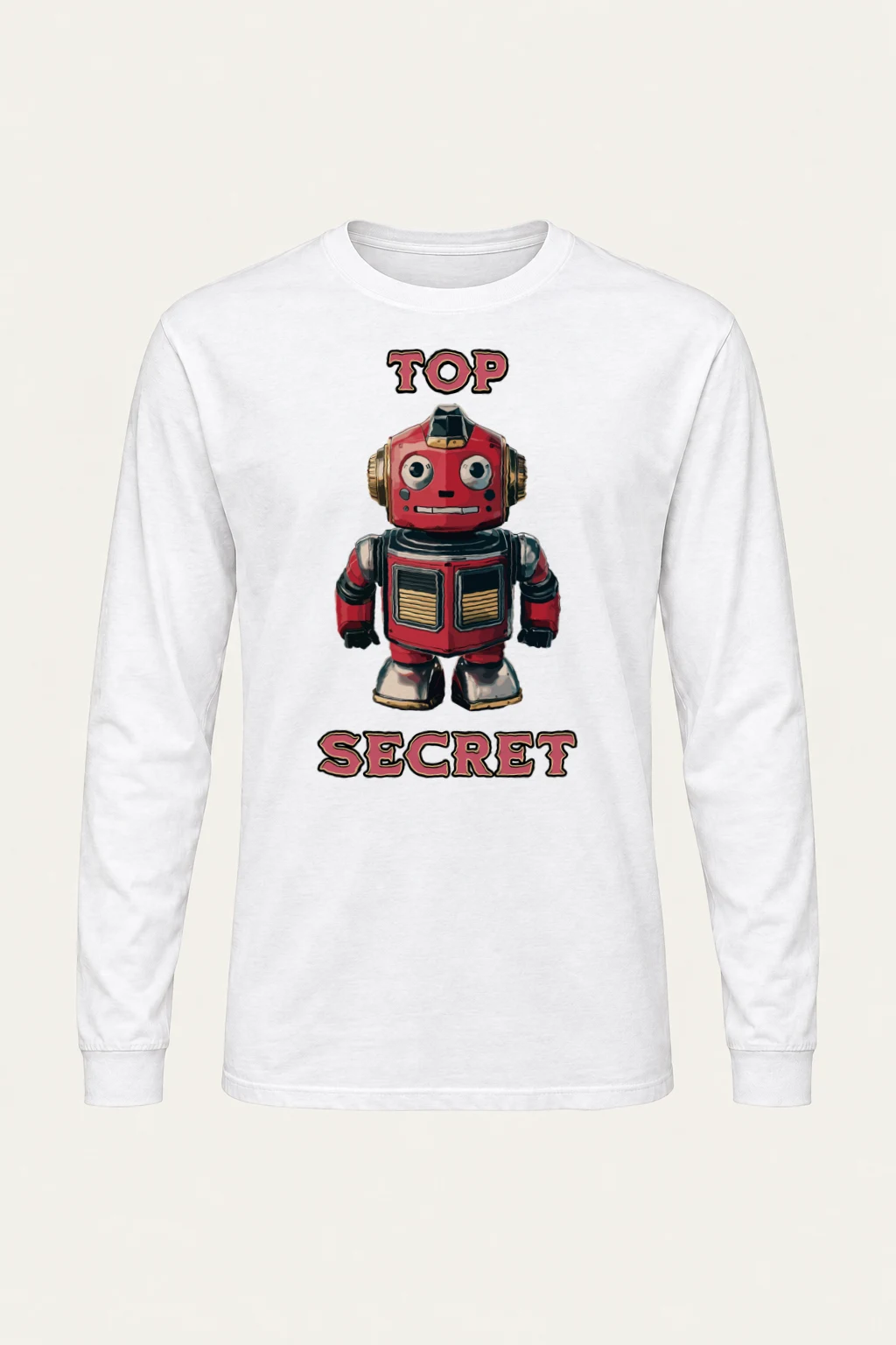 "Top Secret Robot" Unisex Longsleeve T-shirt | Gildan 2400