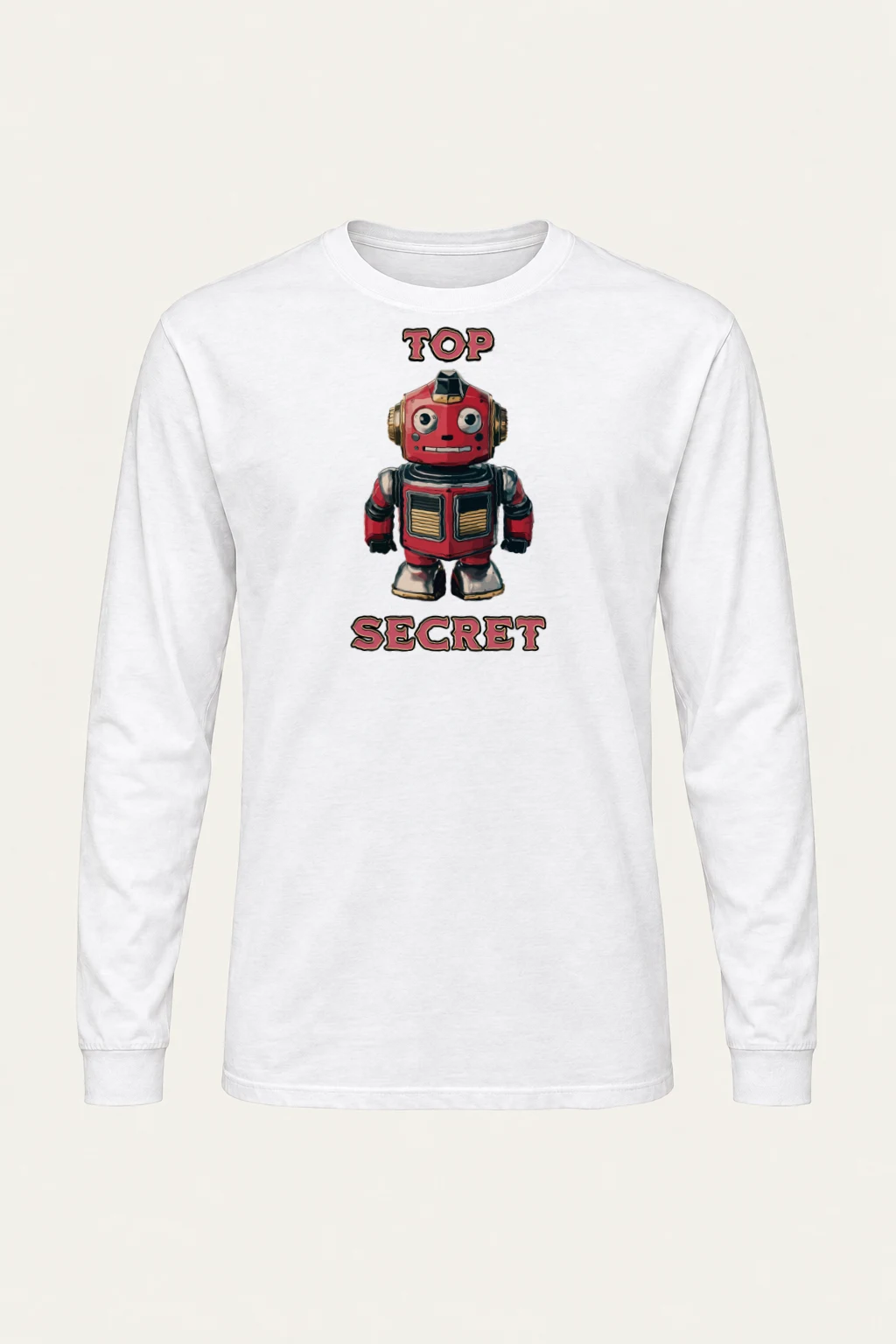 "Top Secret Robot" Unisex Longsleeve T-shirt | Gildan 2400