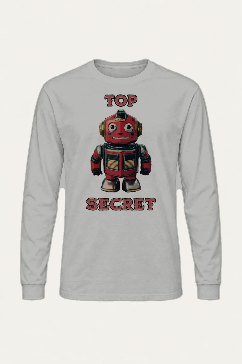 "Top Secret Robot" Unisex Longsleeve T-shirt | Gildan 2400
