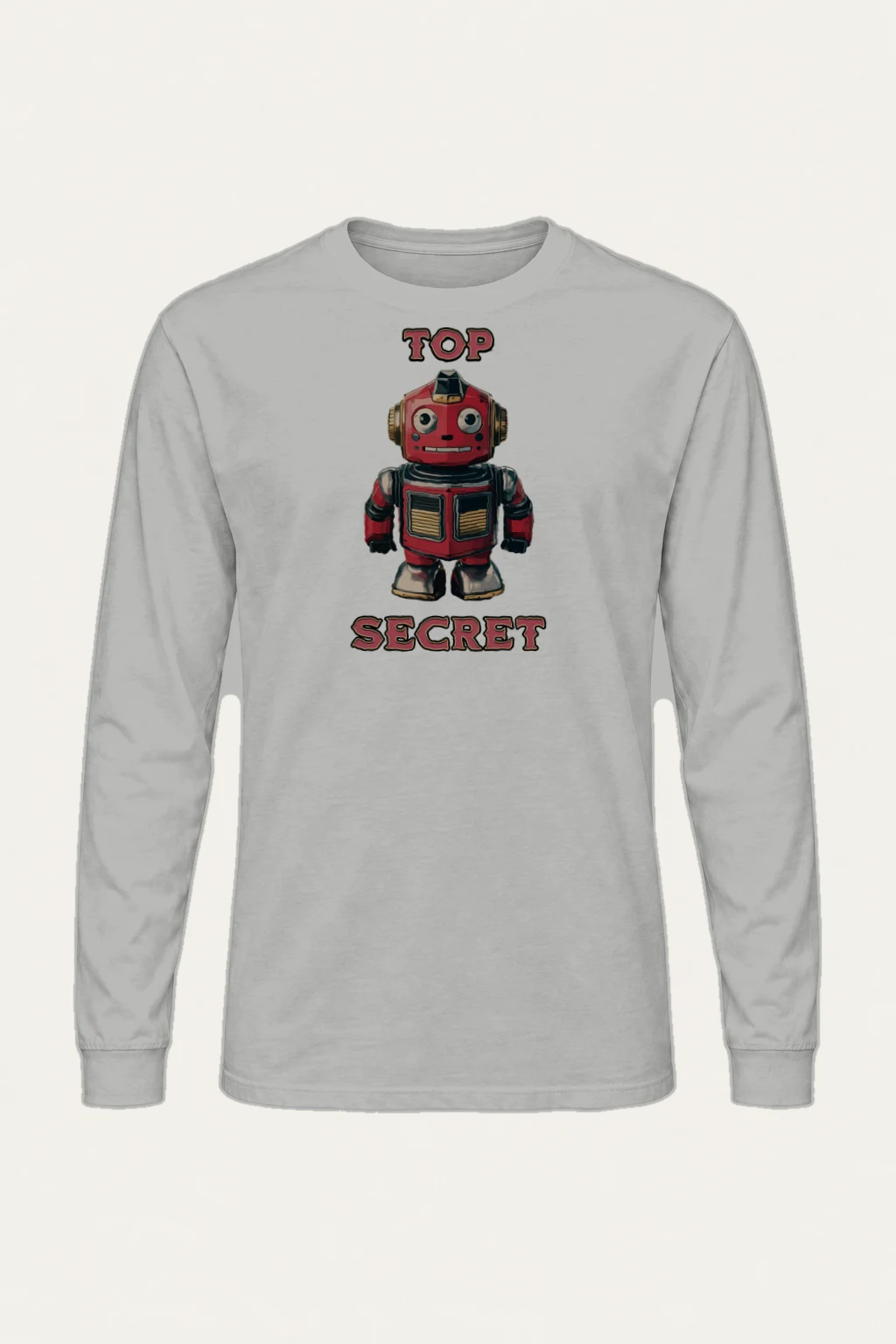 "Top Secret Robot" Unisex Longsleeve T-shirt | Gildan 2400